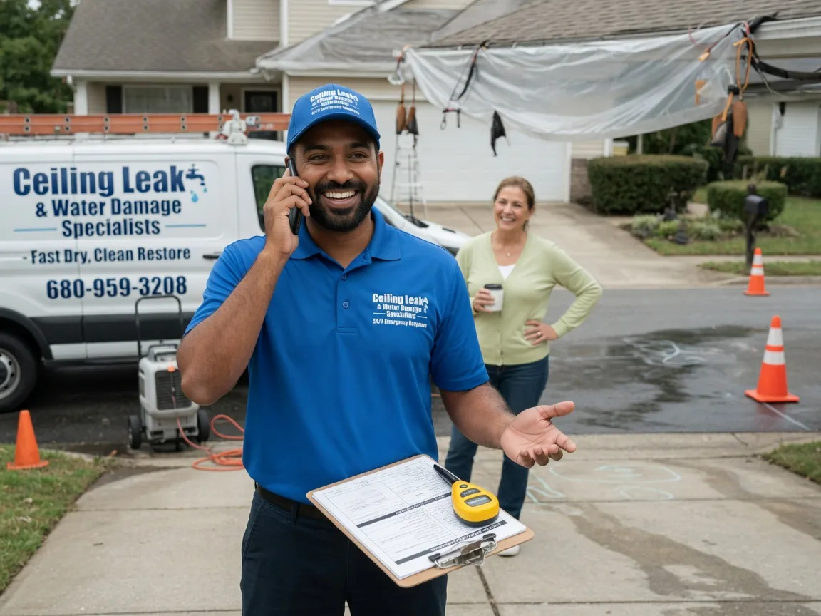 Ceiling Leak Cleanup Mecca, IN FAQs